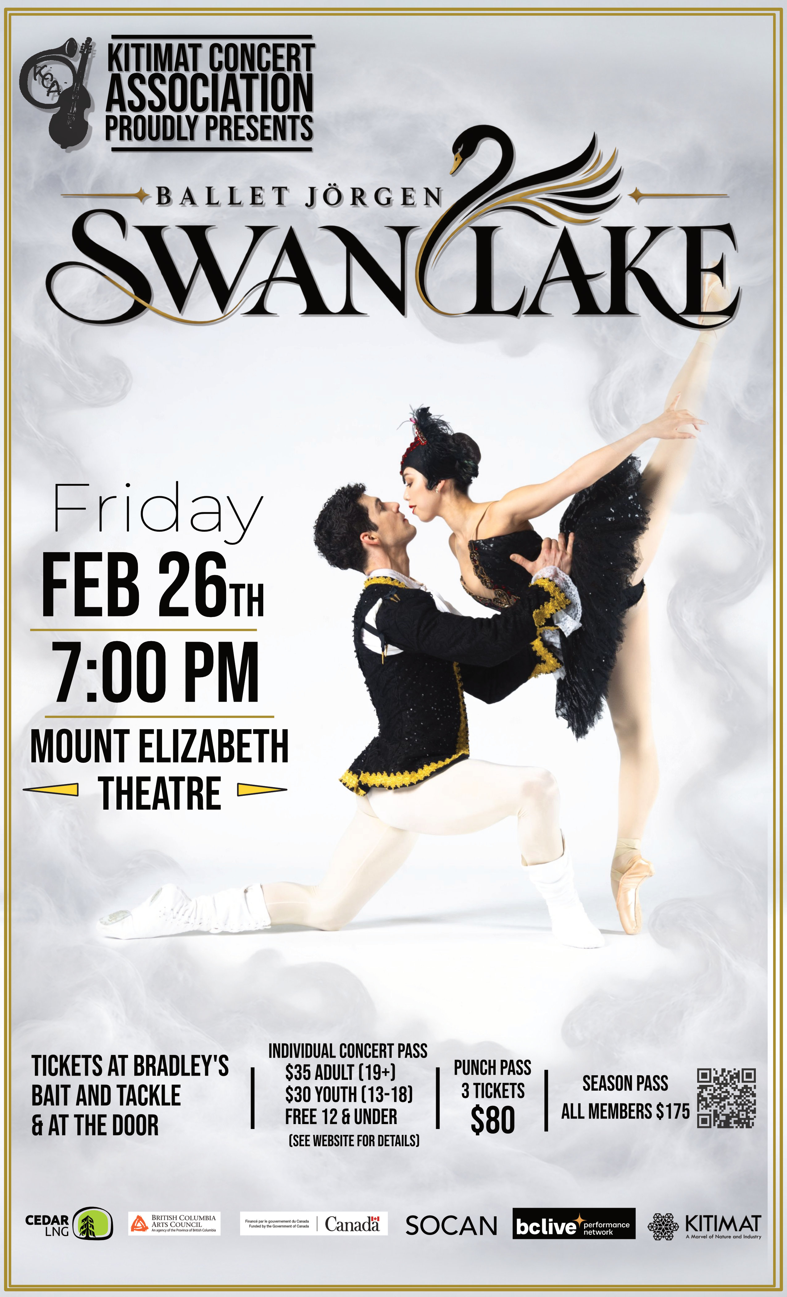 KCA Presents: Ballet Jörgen – Swan Lake poster
